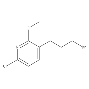 3-(3-Bromopropyl)-6-chloro-2-methoxypyridine Structure