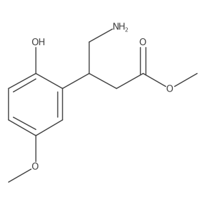 Methyl 4-amino-3-(2-hydroxy-5-methoxyphenyl)butanoate Structure