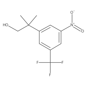 2-Methyl-2-[3-nitro-5-(trifluoromethyl)phenyl]propan-1-ol Structure
