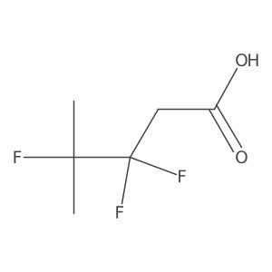 3,3,4-Trifluoro-4-methylpentanoic acid结构式