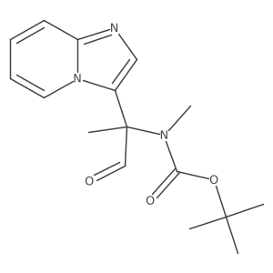 tert-butyl N-(2-{imidazo[1,2-a]pyridin-3-yl}-1-oxopropan-2-yl)-N-methylcarbamate结构式