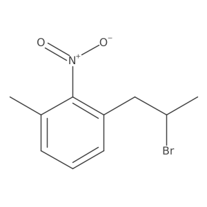 1-(2-Bromopropyl)-3-methyl-2-nitrobenzene结构式