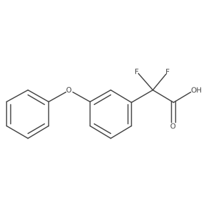 2,2-Difluoro-2-(3-phenoxyphenyl)acetic acid Structure