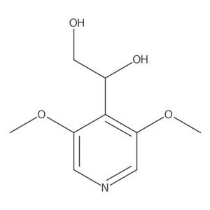 1-(3,5-Dimethoxypyridin-4-yl)ethane-1,2-diol结构式