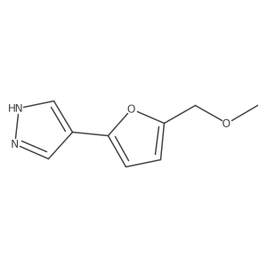 4-[5-(methoxymethyl)furan-2-yl]-1H-pyrazole Structure