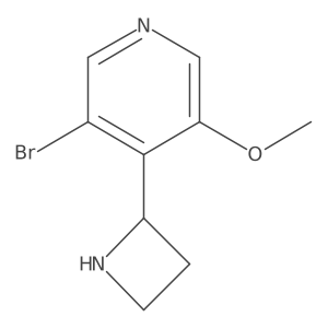 4-(Azetidin-2-yl)-3-bromo-5-methoxypyridine结构式