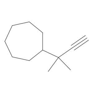 (2-Methylbut-3-yn-2-yl)cycloheptane结构式