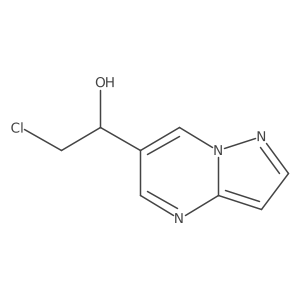 2-Chloro-1-{pyrazolo[1,5-a]pyrimidin-6-yl}ethan-1-ol结构式