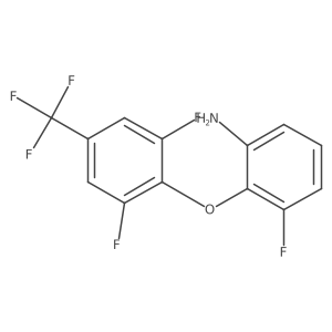 2-[2,6-Difluoro-4-(trifluoromethyl)phenoxy]-3-fluoroaniline结构式