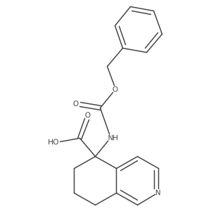 5-{[(Benzyloxy)carbonyl]amino}-5,6,7,8-tetrahydroisoquinoline-5-carboxylic acid结构式