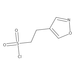 2-(1,2-Oxazol-4-yl)ethane-1-sulfonyl chloride结构式