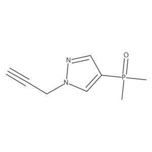 4-(dimethylphosphoryl)-1-(prop-2-yn-1-yl)-1H-pyrazole Structure