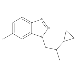 1-(2-cyclopropylpropyl)-6-iodo-1H-1,2,3-benzotriazole Structure