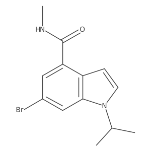 6-Bromo-1-isopropyl-1H-indole-4-carboxylic acid methylamide Structure