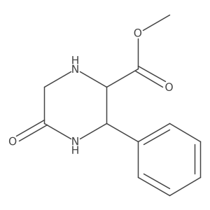 Methyl (2R,3S)-5-oxo-3-phenylpiperazine-2-carboxylate Structure