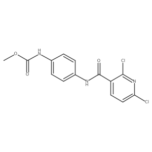 methyl N-[4-(2,6-dichloropyridine-3-amido)phenyl]carbamate结构式