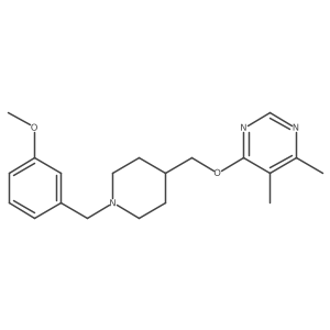 4-((1-(3-Methoxybenzyl)piperidin-4-yl)methoxy)-5,6-dimethylpyrimidine Structure