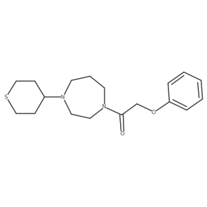 2-Phenoxy-1-[4-(thian-4-yl)-1,4-diazepan-1-yl]ethanone Structure
