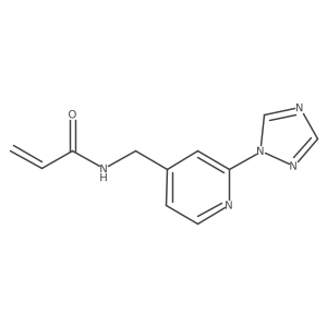 N-((2-(1H-1,2,4-Triazol-1-yl)pyridin-4-yl)methyl)acrylamide Structure