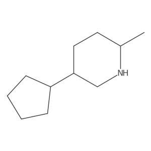 (2R,5S)-5-Cyclopentyl-2-methylpiperidine Structure