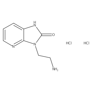 3-(2-Aminoethyl)-1H-imidazo[4,5-b]pyridin-2-one;dihydrochloride Structure