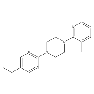 4-[4-(5-Ethylpyrimidin-2-yl)piperazin-1-yl]-5-methylpyrimidine结构式