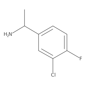 (S)-1-(3-Chloro-4-fluorophenyl)ethanamine Structure