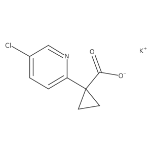 Potassium;1-(5-chloropyridin-2-yl)cyclopropane-1-carboxylate Structure