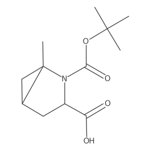 Rel-(1R,3S,5S)-2-(tert-butoxycarbonyl)-1-methyl-2-azabicyclo[3.1.0]hexane-3-carboxylic acid Structure