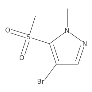 4-bromo-1-methyl-5-methylsulfonyl-pyrazole结构式