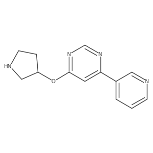 4-(Pyridin-3-yl)-6-(pyrrolidin-3-yloxy)pyrimidine结构式