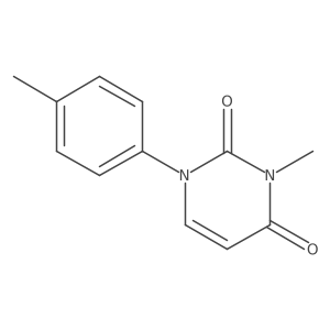 3-Methyl-1-(4-methylphenyl)-1,2,3,4-tetrahydropyrimidine-2,4-dione结构式