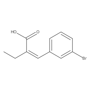 2-[(3-Bromophenyl)methylene]butanoic acid Structure
