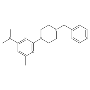 N,N,6-trimethyl-2-{4-[(pyridin-4-yl)methyl]piperazin-1-yl}pyrimidin-4-amine Structure