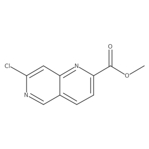 Methyl 7-chloro-1,6-naphthyridine-2-carboxylate结构式