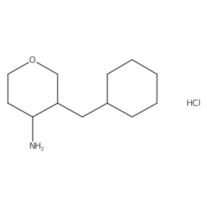 3-(Cyclohexylmethyl)oxan-4-amine hydrochloride Structure