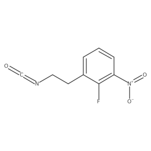 2-Fluoro-1-(2-isocyanatoethyl)-3-nitrobenzene Structure