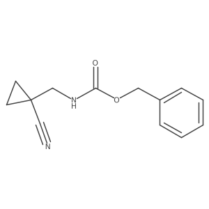 benzyl N-[(1-cyanocyclopropyl)methyl]carbamate Structure