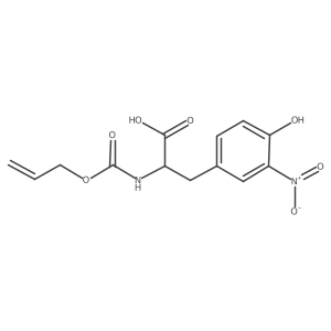 (2S)-3-(4-hydroxy-3-nitrophenyl)-2-{[(prop-2-en-1-yloxy)carbonyl]amino}propanoic acid结构式