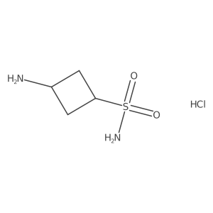 Trans-3-aminocyclobutane-1-sulfonamide hydrochloride Structure