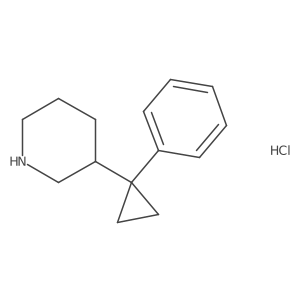3-(1-Phenylcyclopropyl)piperidine hcl结构式