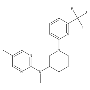 N,5-dimethyl-N-{1-[6-(trifluoromethyl)pyridin-2-yl]piperidin-3-yl}pyrimidin-2-amine Structure