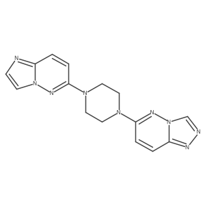 1-{Imidazo[1,2-b]pyridazin-6-yl}-4-{[1,2,4]triazolo[4,3-b]pyridazin-6-yl}piperazine结构式