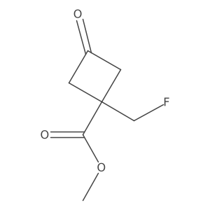 Methyl 1-(fluoromethyl)-3-oxocyclobutane-1-carboxylate Structure
