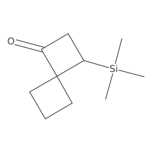 3-(Trimethylsilyl)spiro[3.3]heptan-1-one结构式