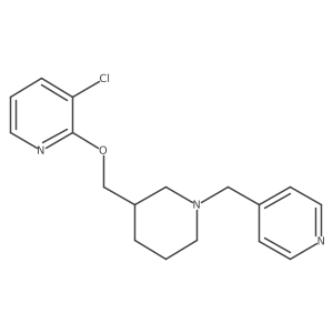 3-Chloro-2-({1-[(pyridin-4-yl)methyl]piperidin-3-yl}methoxy)pyridine结构式