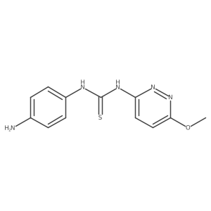 N-(4-Aminophenyl)-Na(2)-(6-methoxy-3-pyridazinyl)thiourea结构式
