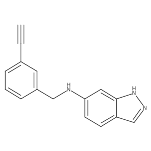 N-[(3-ethynylphenyl)methyl]-2H-indazol-6-amine Structure