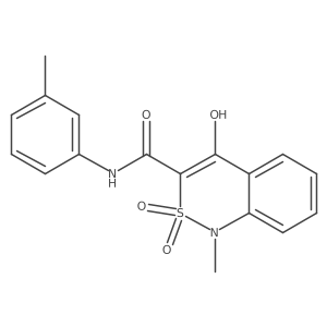 4-hydroxy-1-methyl-N-(3-methylphenyl)-2,2-dioxo-1,2-dihydro-2lambda~6~,1-benzothiazine-3-carboxamide Structure