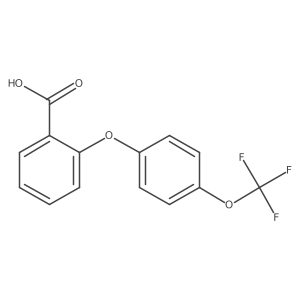 2-[4-(Trifluoromethoxy)phenoxy]benzoic acid Structure